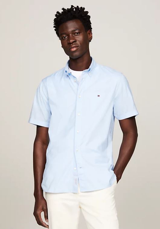 Camisa tommy hilfiger hombre shops blanca