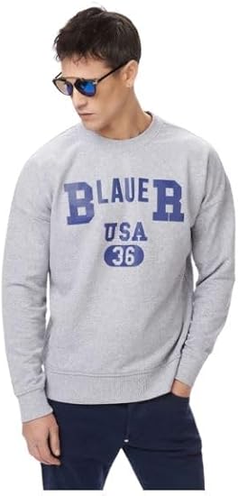 SUDADERA BLAUER CUELLO REDONDO  HOMBRE