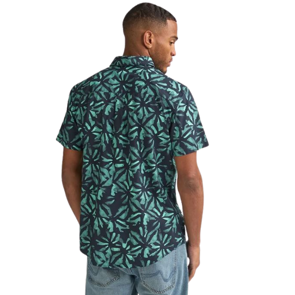 CAMISA PETROL INDUSTRIES SLEEVE AOP HOMBRE