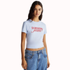 CAMISETA TOMMY JEANS SLIM LOGO MUJER