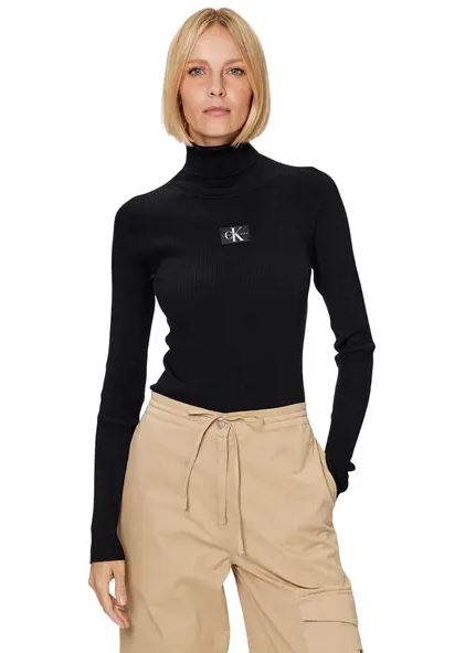 JERSEY CALVIN KLEIN BADGE ROLL MUJER