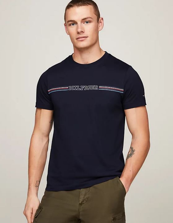 CAMISETA TOMMY HILFIGER STRIPE CHEST HOMBRE