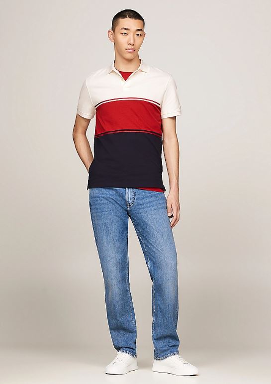 POLO TOMMY HILFIGER COLORBLOCK HOMBRE