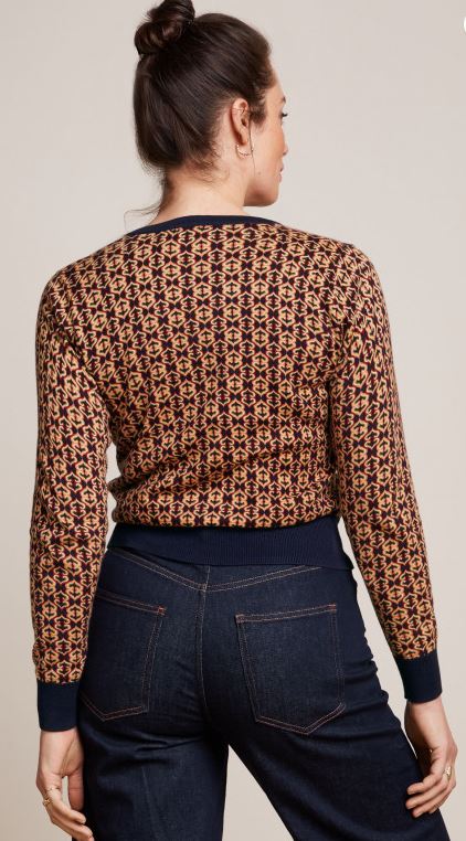 JERSEY KING LOUIE CARDI ROUNDNECK MUJER