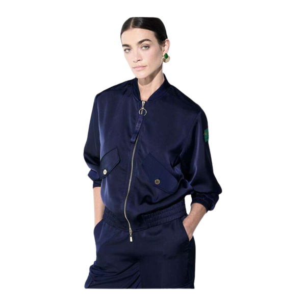 CHAQUETA LOLA CASADEMUNT BOMBER SATEN MUJER