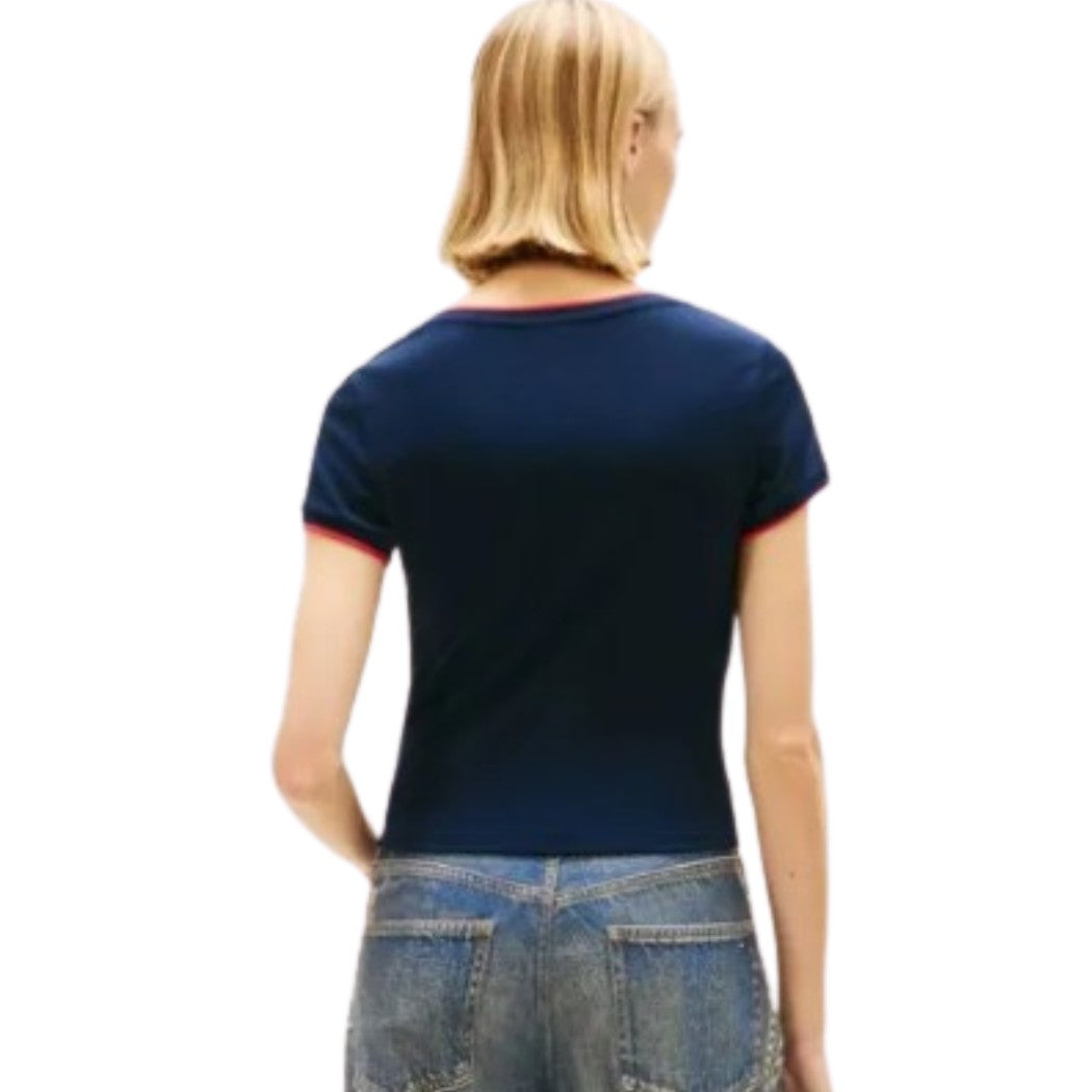 CAMISETA TOMMY JEANS SLIM BADGE MUJER