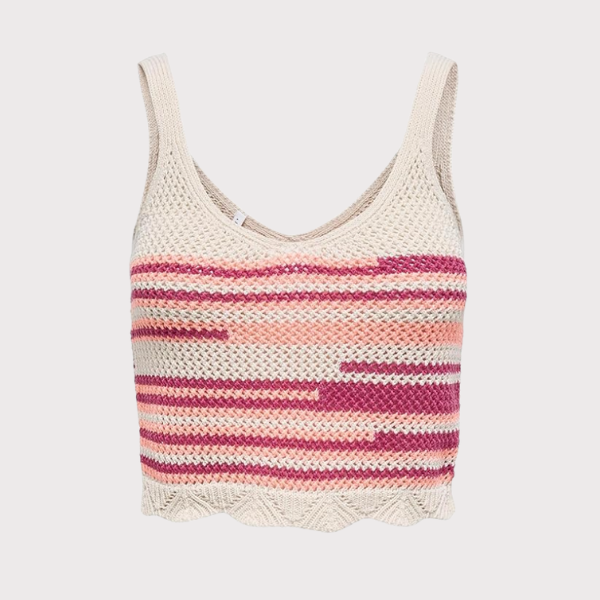 TOP ONLY ONLMERIDA CROP V-NECK MUJER