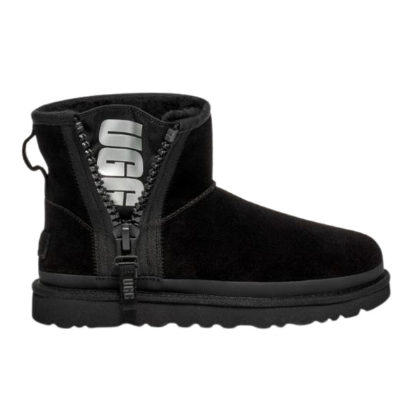 BOTAS UGG CLASSIC MINI ZIPPER TAPE LOGO  MUJER