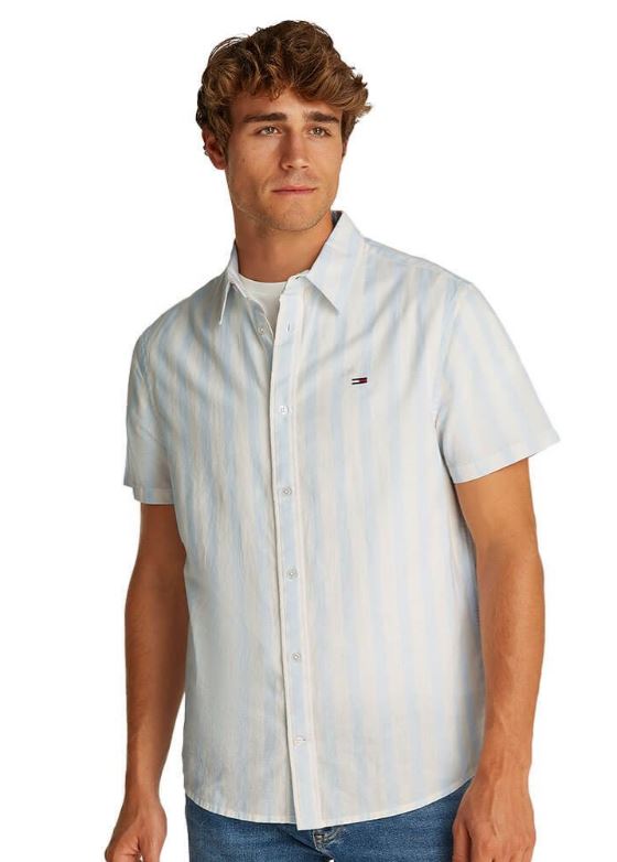 CAMISA TOMMY JEANS LINEN BLEND HOMBRE
