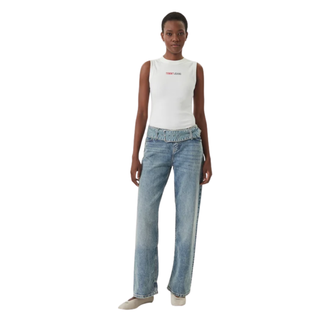 CAMISETA TOMMY JEANS SLIM LOGO MUJER