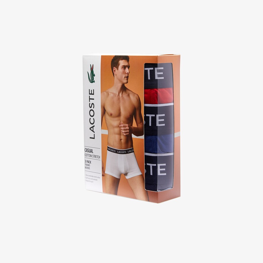 BOXER COURTS 3P LACOSTE HOMBRE