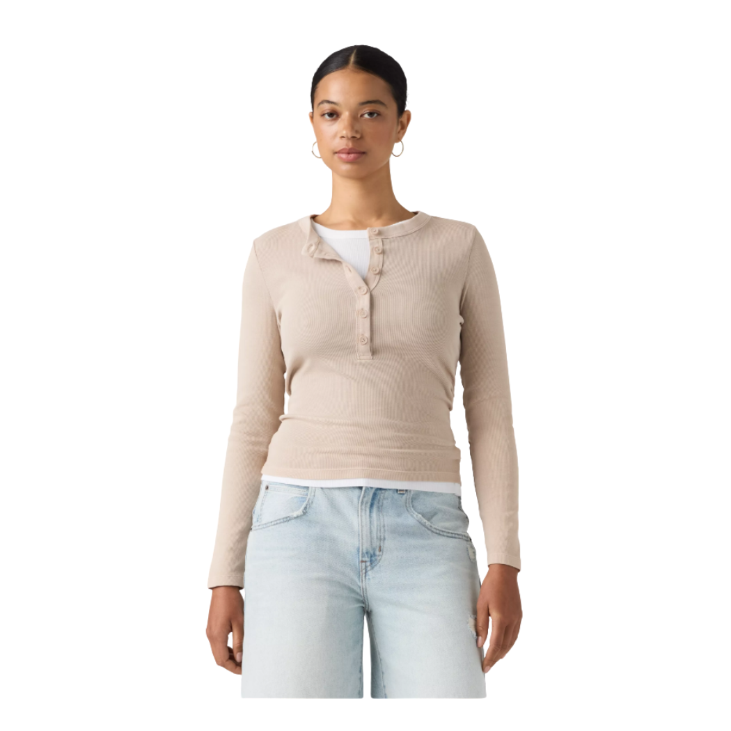 JERSEY LEVI'S® ESSENTIAL LS HENLEY MUJER