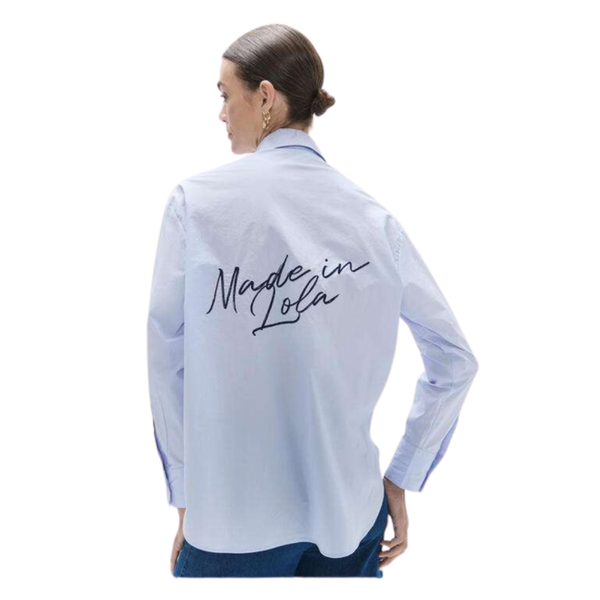 CAMISA LOLA CASADEMUNT POPELIN PARCHES MUJER