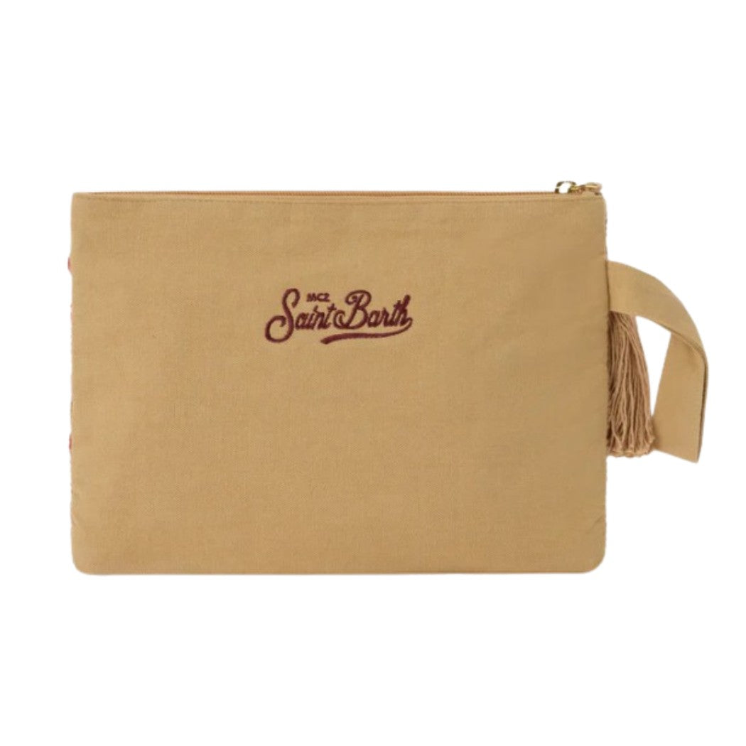 BOLSO DE MANO SAINT BARTH JUTE POUCH MUJER