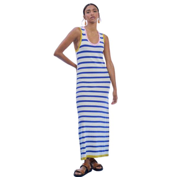 VESTIDO LOLA CASADEMUNT PUNTO RAYAS MUJER