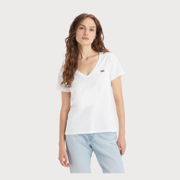 CAMISETA LEVI'S® PERFECT VNECK WHITE MUJER