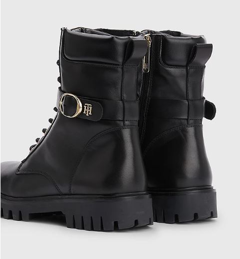 BOTAS BUCKLE LACE UP TOMMY HILFIGER MUJER