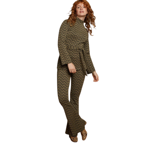PANTALON BORDER FLARED KING LOUIE MUJER