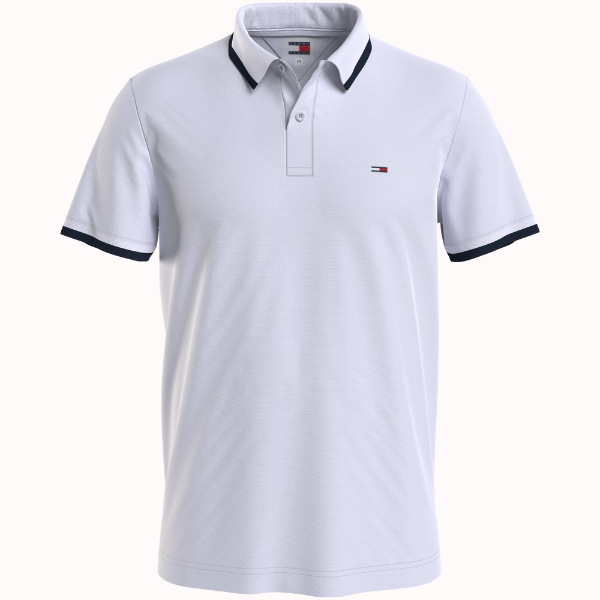 POLO TOMMY JEANS REG SOLID TIPPED HOMBRE