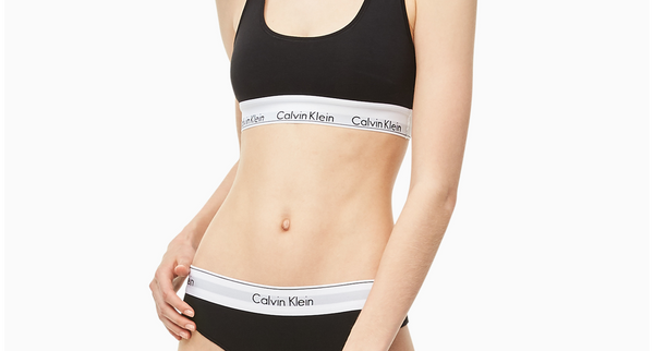 SUJETADOR LETTE CALVIN KLEIN BLACK