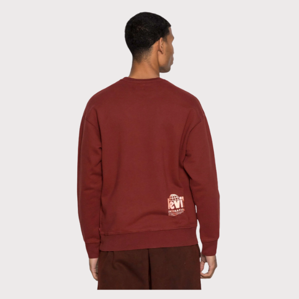 SUDADERA LEVI'S® RELAXD GRAPHIC CREW RED HOMBRE