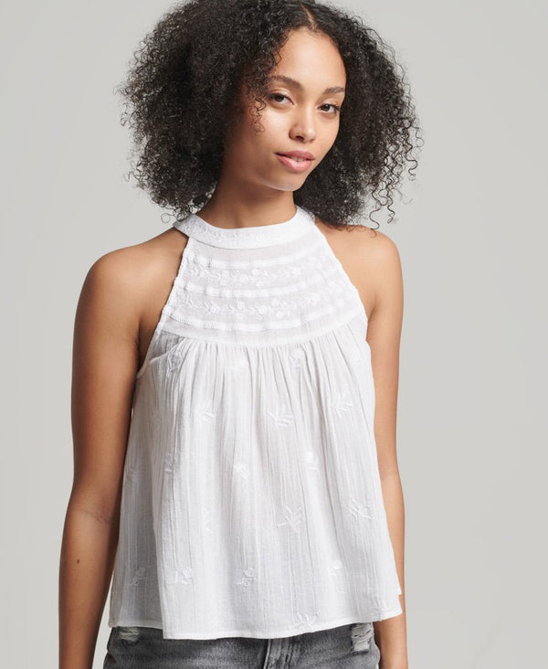 TOP VINTAGE EMBROIDERED SUPERDRY MUJER