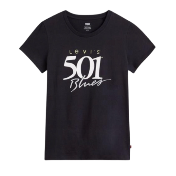 CAMISETA LEVI'S® THE PERFECT 501 BLUES BLACK MUJER