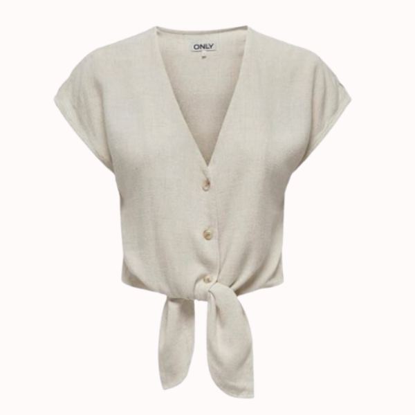 BLUSA ONLY ONLSIESTA SS KNOT MUJER