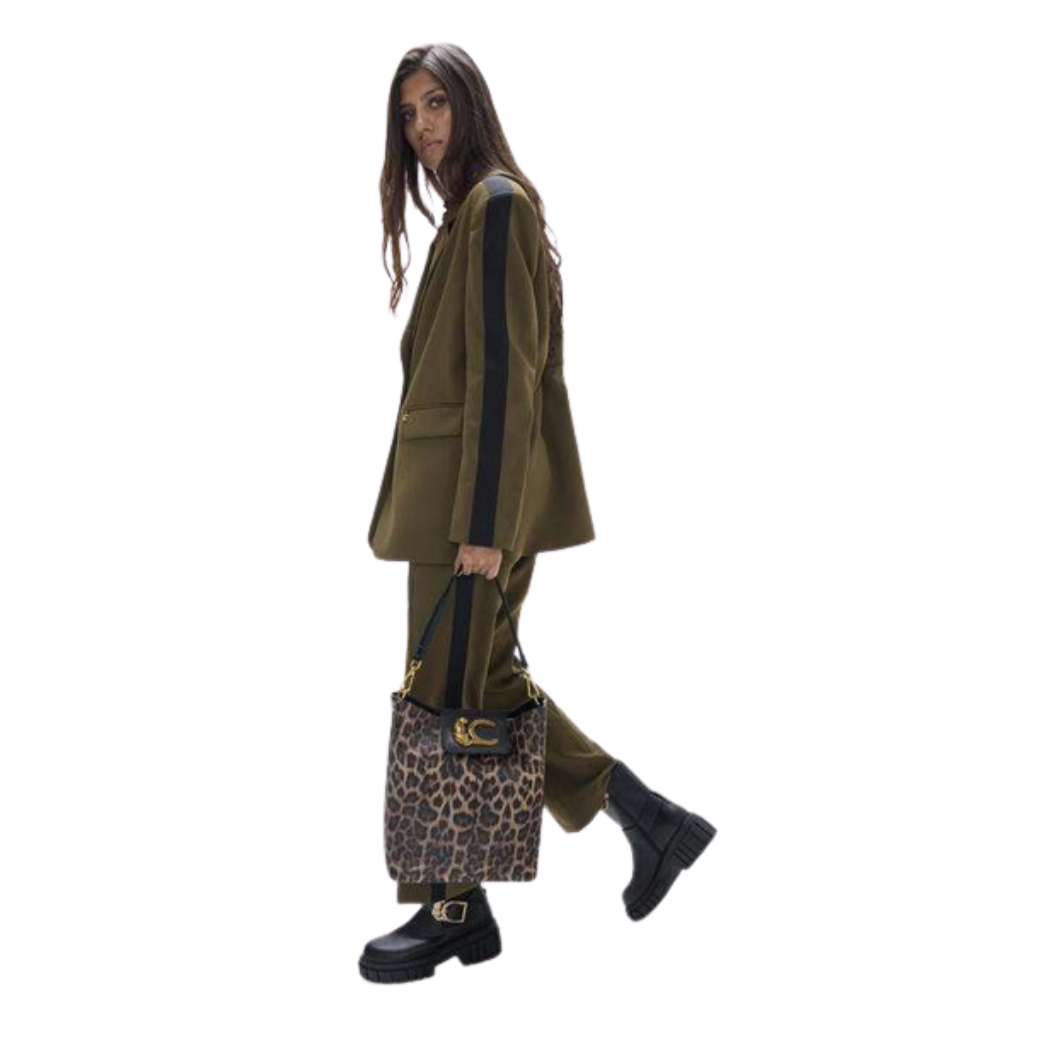BOLSO LOLA CASADEMUNT CADENA LEOPARDO MUJER