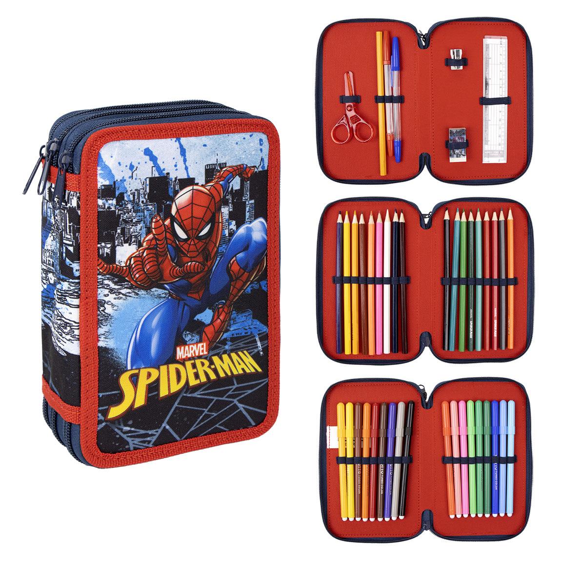 PLUMIER CON ACCESORIOS SPIDERMAN