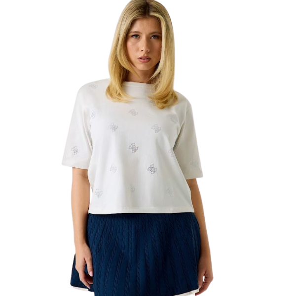CAMISETA GUESS SILVY 4G SS MUJER