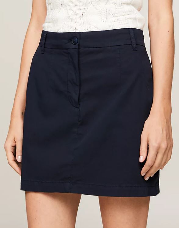 FALDA TOMMY HILFIGER COTTON CHINO MUJER