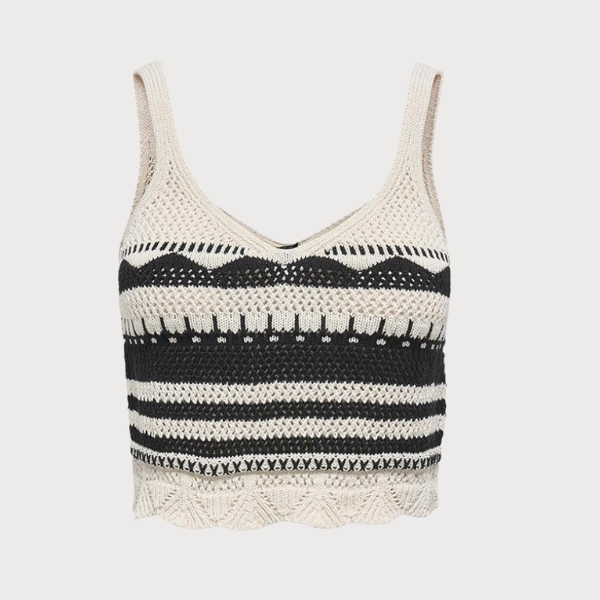 TOP ONLY ONLMERIDA CROP V-NECK MUJER