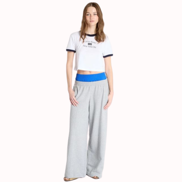 CAMISETA CALVIN KLEIN DRAPEY CROP MUJER