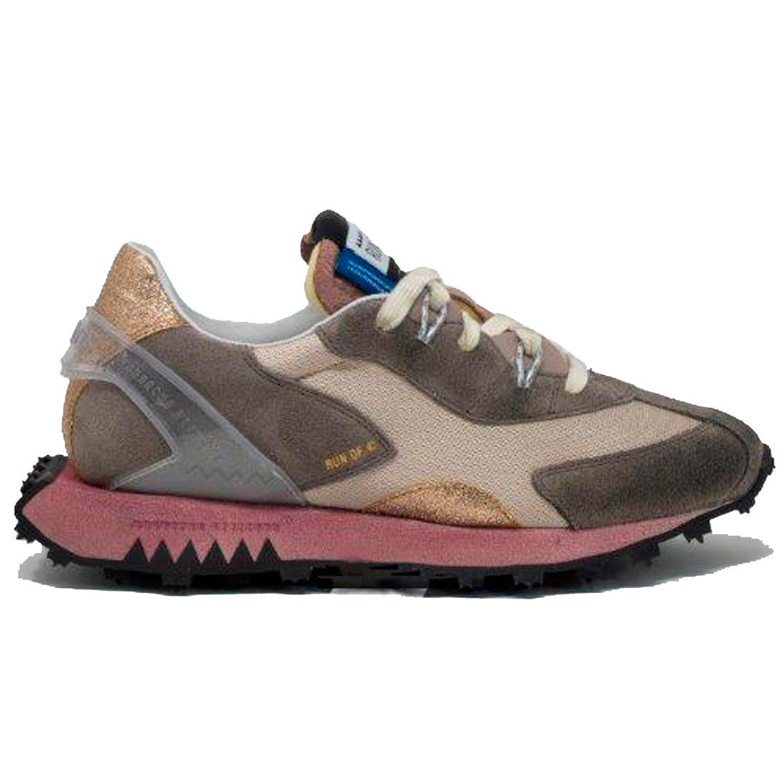 ZAPATILLA RUN OF AVA BEIGE & PINK MUJER