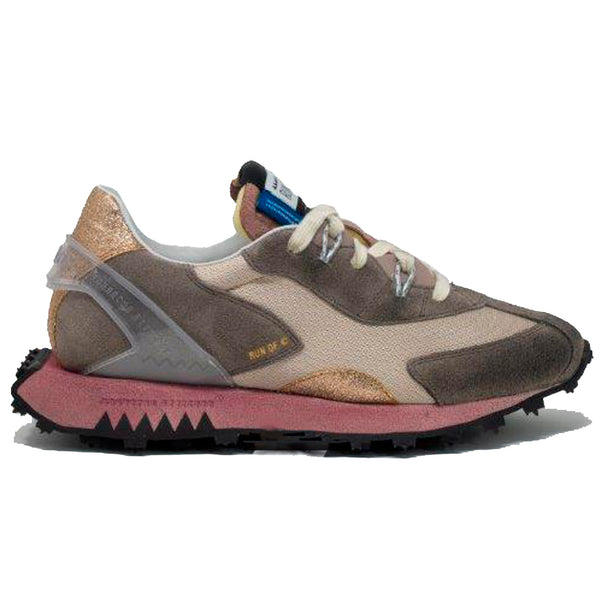 ZAPATILLA RUN OF AVA BEIGE & PINK MUJER