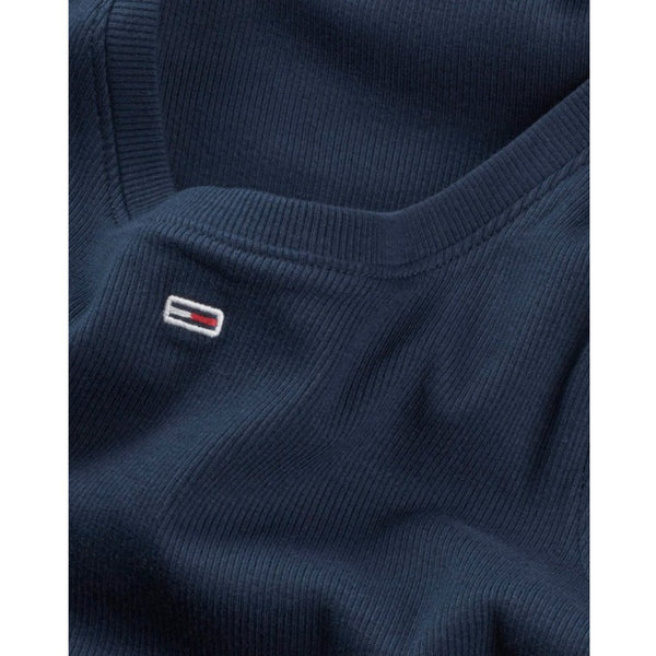 CAMISETA TOMMY JEANS ESSENTIAL RIB MUJER