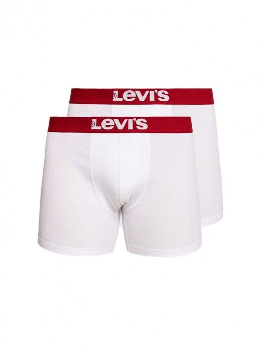 BOXER LEVI'S® SOLID BASIC 2PCK WHITE