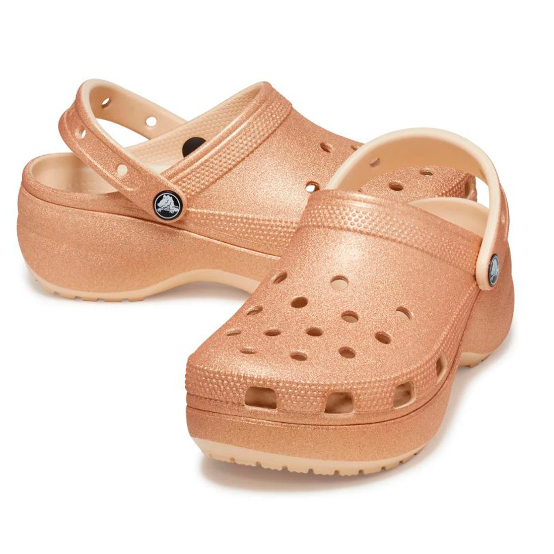 CROCS CLASSIC PLATFORM GLITTER CLOG MUJER