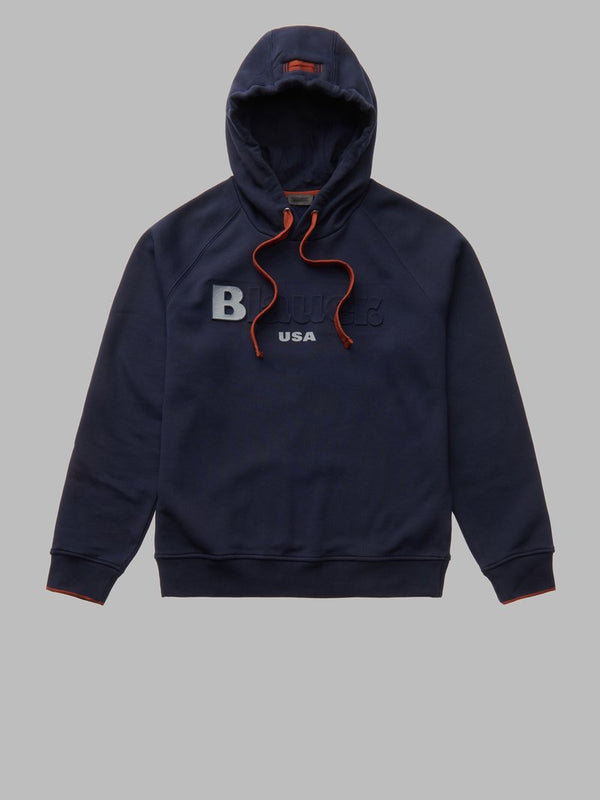 SUDADERA BLAUER CHIUSA CAPUCHA  HOMBRE