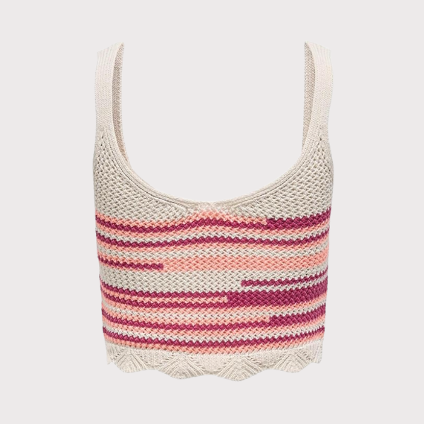 TOP ONLY ONLMERIDA CROP V-NECK MUJER
