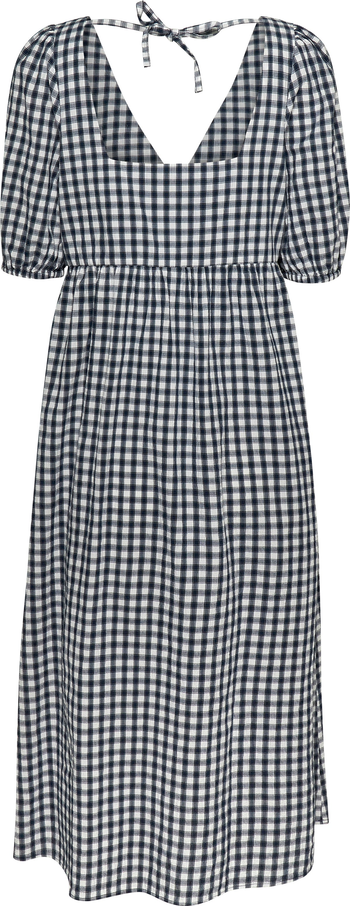 VESTIDO TOMMY JEANS GINGHAM MIDI MUJER