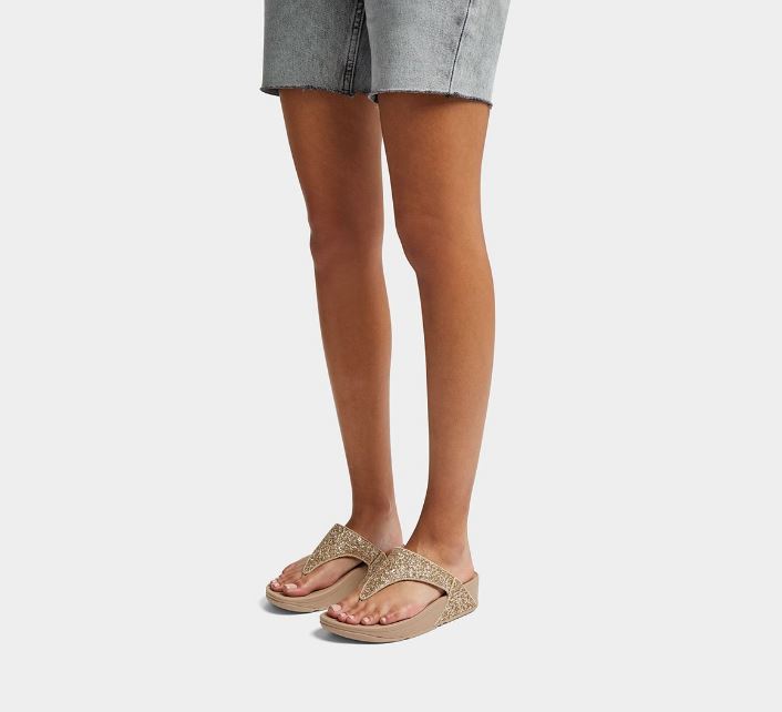 SANDALIA FITFLOP LULU GLITTER TOE MUJER