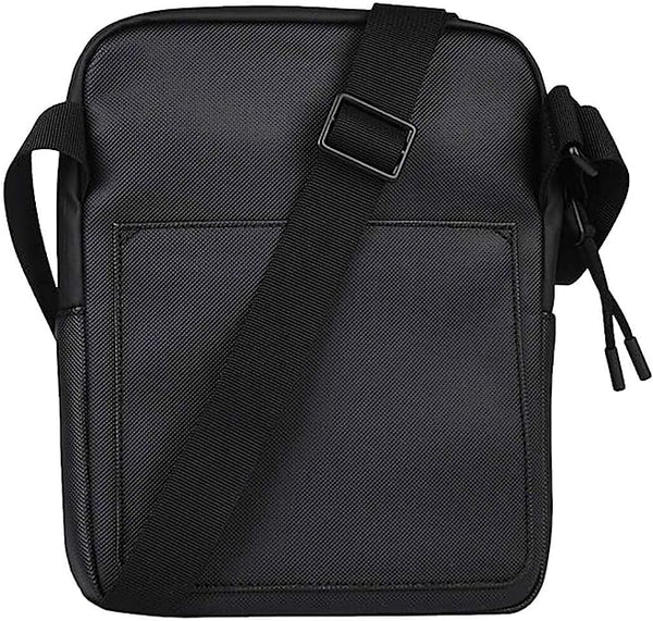 BOLSO LACOSTE FLAT CROSSOVER NEGRO PARA HOMBRE