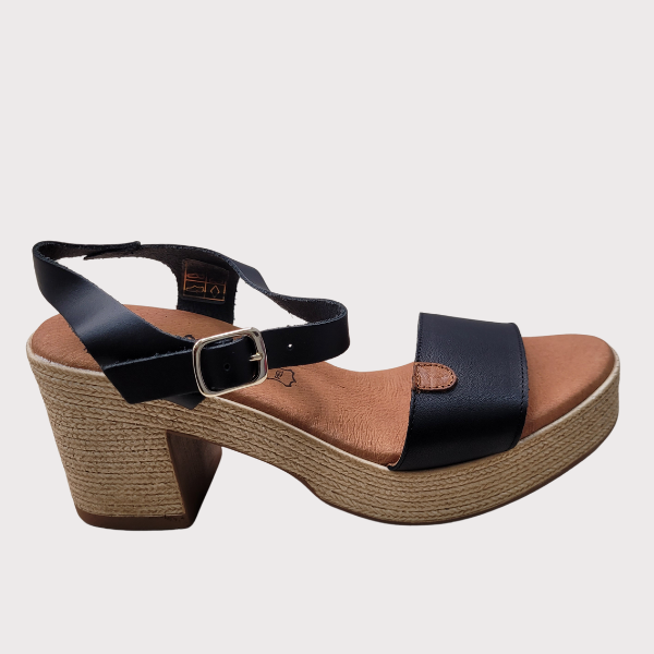 ZAPATO ISSA MIEL TACON YUTE PIEL MUJER