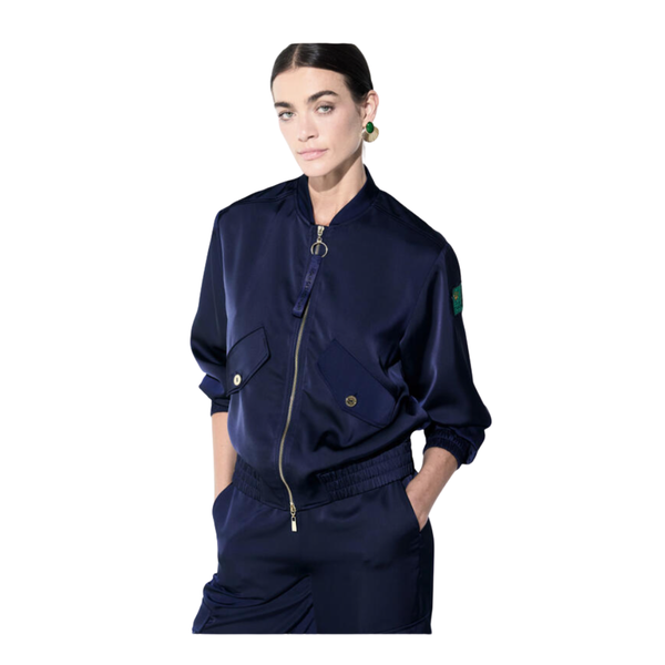 CHAQUETA LOLA CASADEMUNT BOMBER SATEN MUJER