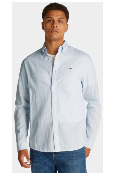 CAMISA TOMMY JEANS LINEN BLEND HOMBRE