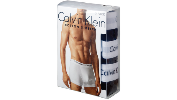 BOXER CALVIN KLEIN LOW RISE 3PK BLACK/WHITE/GREY T-L