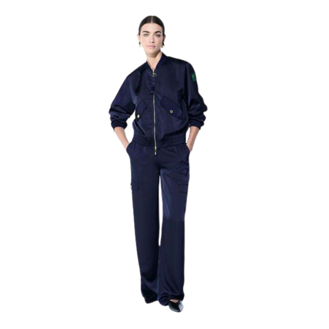 CHAQUETA LOLA CASADEMUNT BOMBER SATEN MUJER