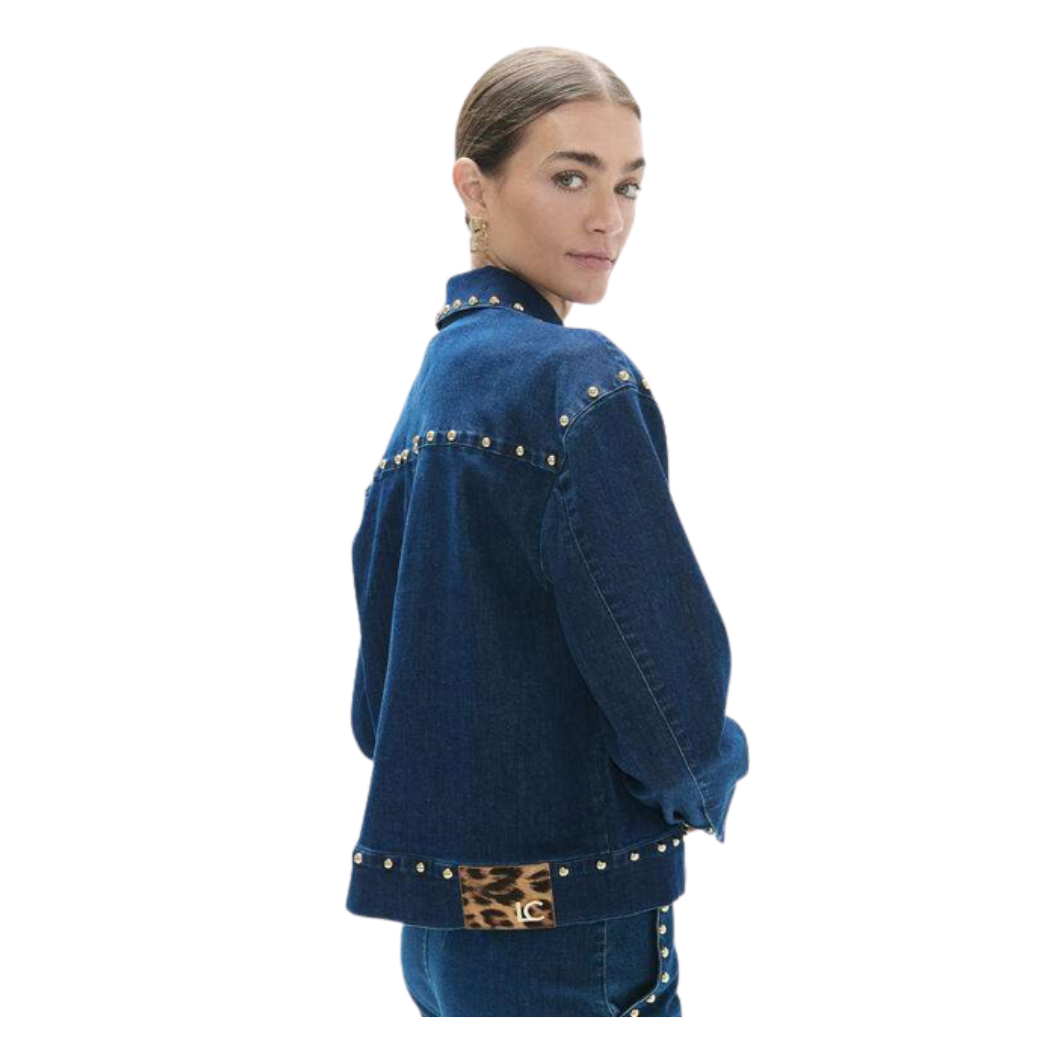 CHAQUETA LOLA CASADEMUNT DENIM TACHAS MUJER